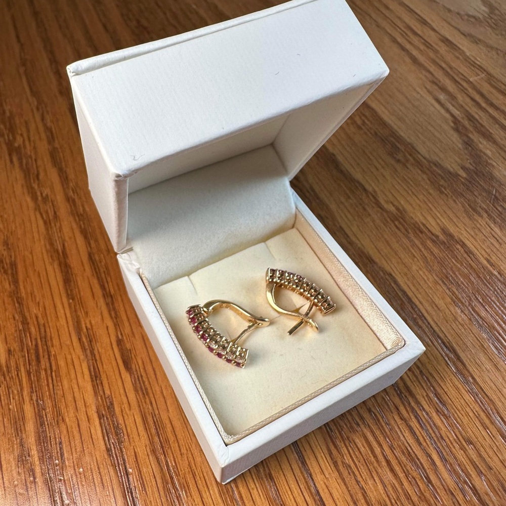 Ruby Earrings - image 4